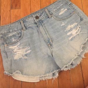 American Eagle High Rise Festival Jean Shorts