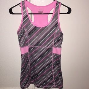 Pink and Grey Workout Tank
