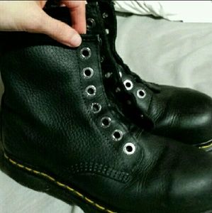 Classic Doc Martens combat boot.