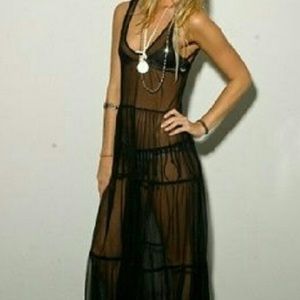 For Love & Lemons Beige Maxi Dress