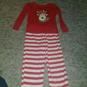 Size 3T Cat and Jack Reindeer Pajamas