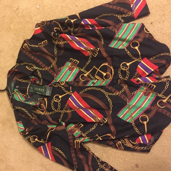 Vintage ralph lauren versace gold chains style