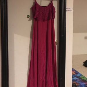 Pink maxi dress