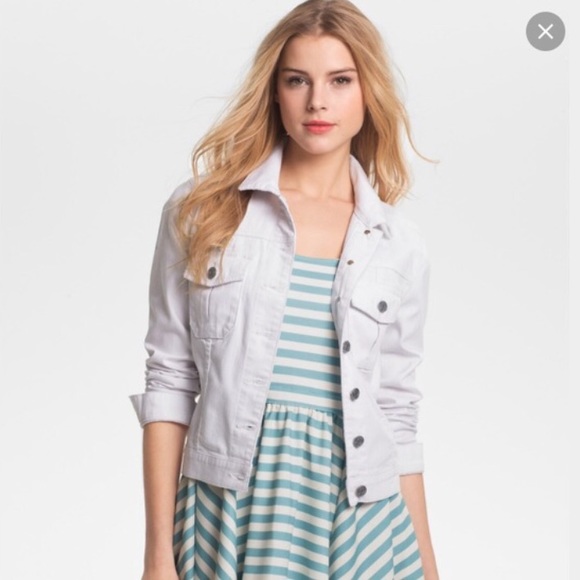 White denim jacket