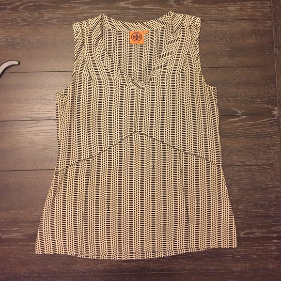 Tory Burch logo pattern blouse
