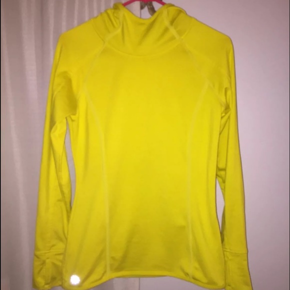 Yellow plush tech athleta hoodie xs