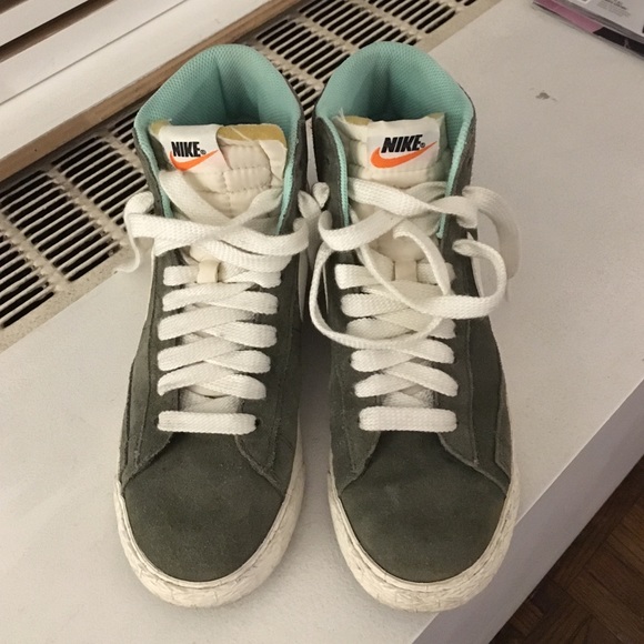 J.Crew x Nike suede blazer mid vintage sneakers