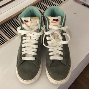 J.Crew x Nike suede blazer mid vintage sneakers