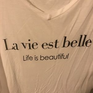 "La vie est belle" life is beautiful