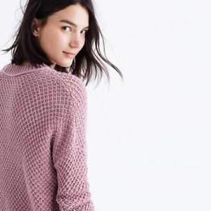 Madewell pink French quarter pullover sweater