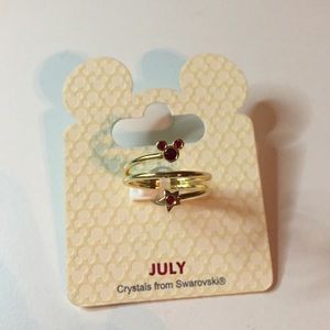 PRICE DROP Disney Ruby July Mickey Mouse Ring