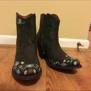 Dan Post Floral Booties