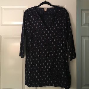 J.Crew navy beach coverup