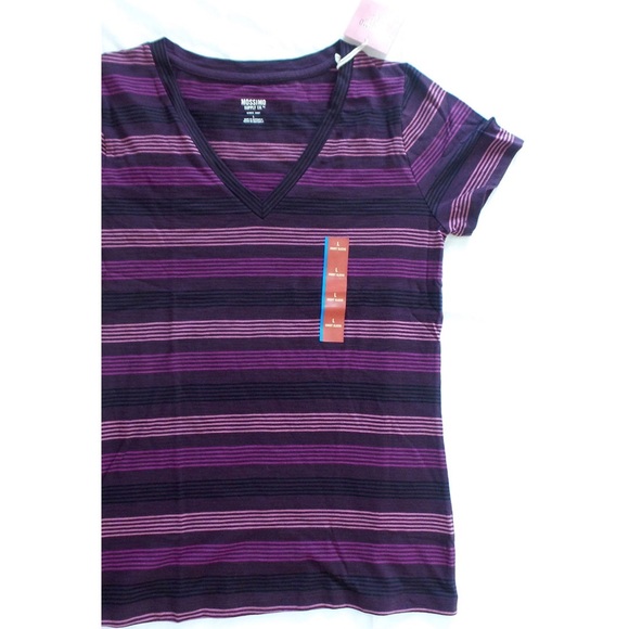 Mossimo Womens Striped V-Neck Tee NWT