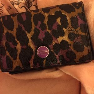 PURPLE COACH CARD 💳 WALLET