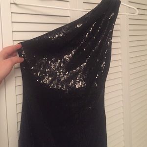 Forever 21 sequin one shoulder dress