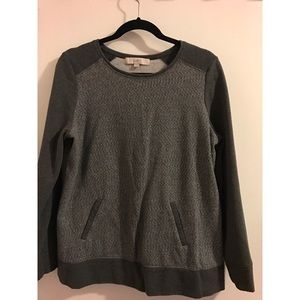 Loft Cozy Grey Sweater sz L