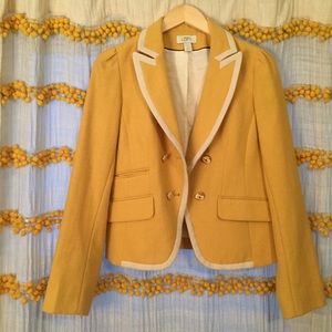 Mustard Ann Taylor Loft Blazer