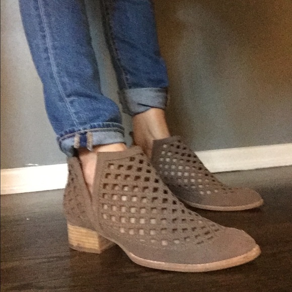 "Taggart" suede cut out bootie