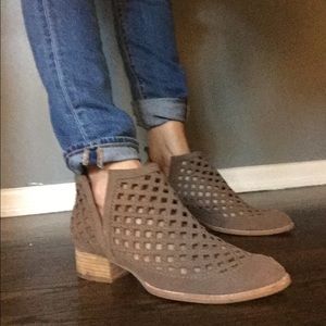 "Taggart" suede cut out bootie