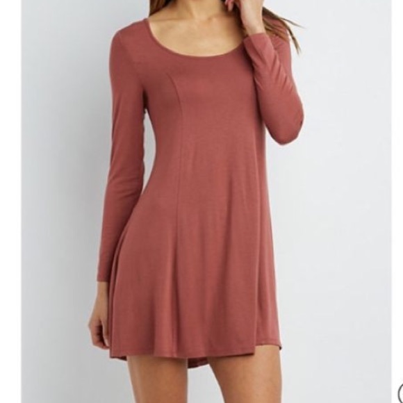 Long Sleeve Shift Dress