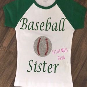 Baseball sister tshirt