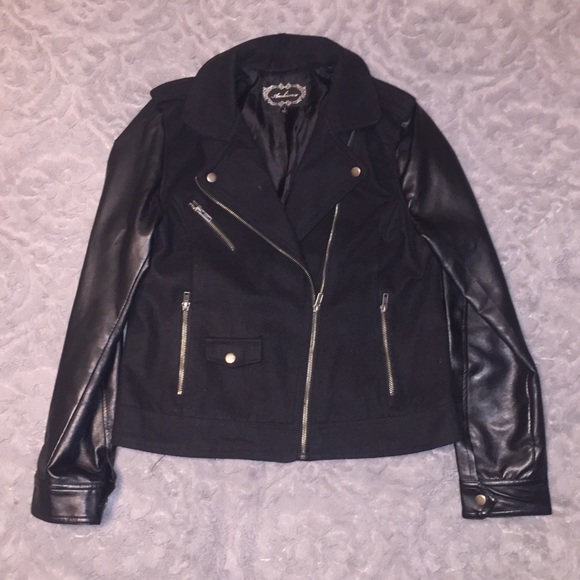 Ambiance Jackets & Blazers - Faux Leather Jacket