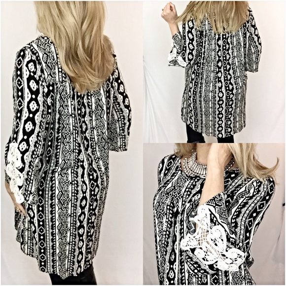 Boho Relaxed Shift Slip Dress Tunic Lace M sold - Picture 3 of 3