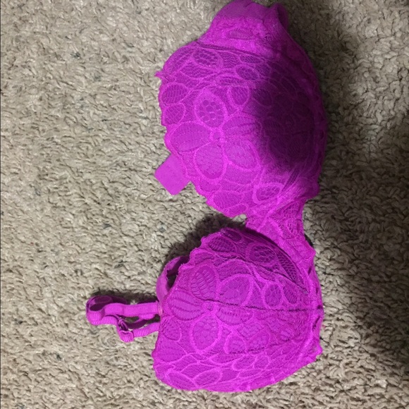 Pink push up bra