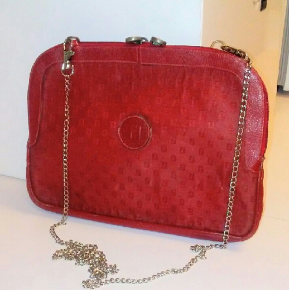 Beautiful rare red authentic Fendi purse