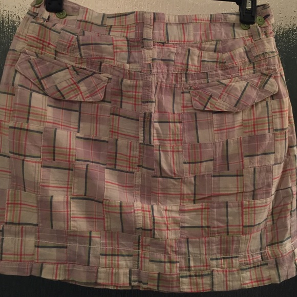 Organic cotton patch/plaid skirt - Picture 3 of 3