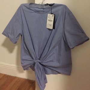 Zara Pin Stripe Blouse