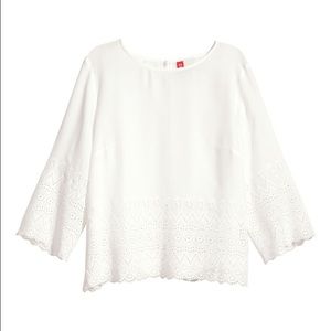 Embroidered blouse white