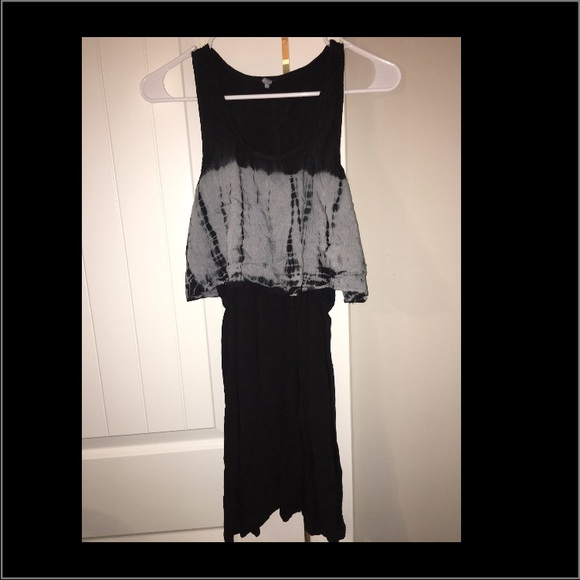 Black tie dye dress NWOT