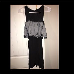 Black tie dye dress NWOT