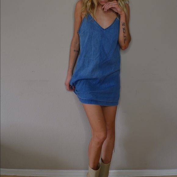 Denim Slip Dress