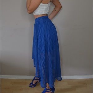 Sheer Polka Dotted Skirt