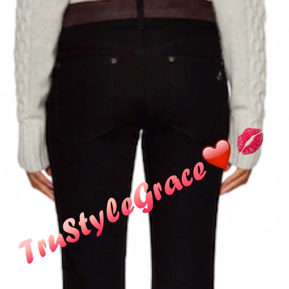 NWT 🍂 DL1961 Emma Leather Front Skinny Jeans - Picture 4 of 6