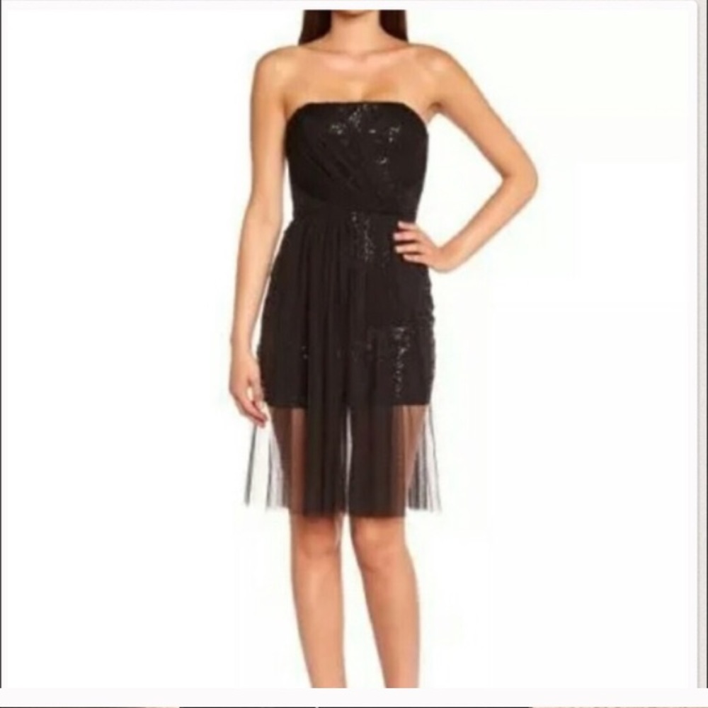 🔥NWT Bcbg maxazria Vienna sequin mesh dress