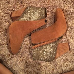 Vince Camuto sparkle booties
