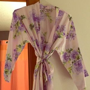 Purple Floral Robe