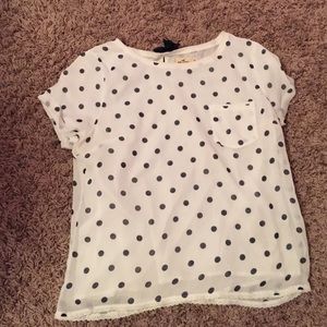 Poka dot hollister shirt