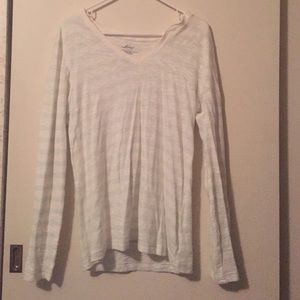 Levi's stripe long sleeve v-neck