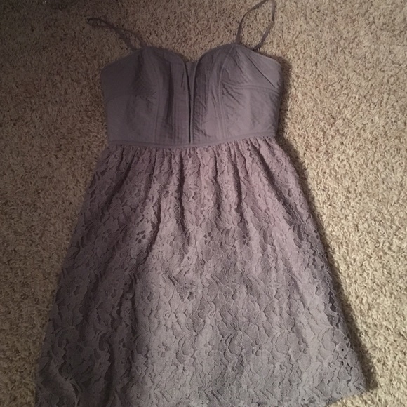 Grey Lace Dress