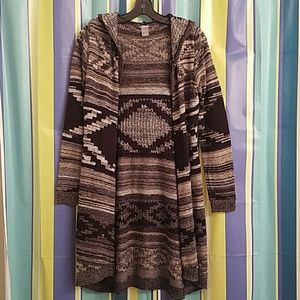 Long hooded cardigan!