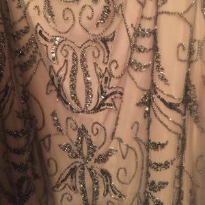 Adrianna Papell Beaded Mermaid Gown, NWT