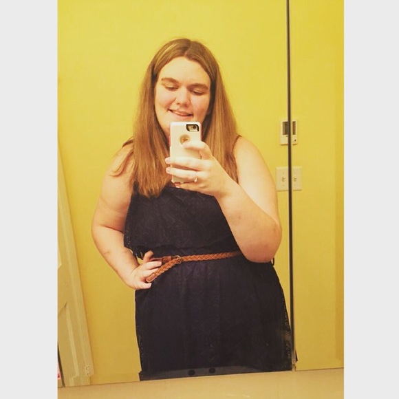 Blue Stitched Dress