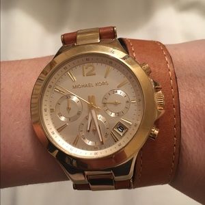 Michael Kors Gold-Tone Peyton Watch MK2261