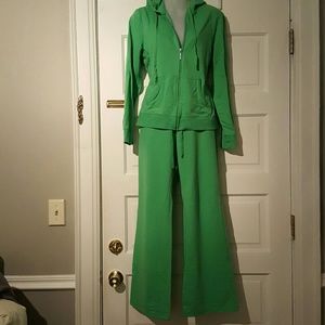 Kelley green workout suit