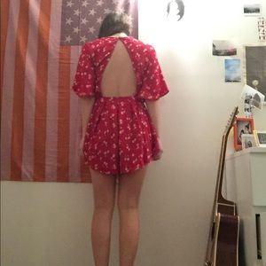 ASOS Pants - ASOS XS Kiss The Sky Romper In Disty Flower Print ASOS Pants - ASOS XS Kiss The Sky Romper In Disty Flower Print